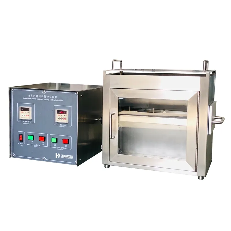 Équipement d'essai de laboratoire Machine d'essai de l'inflammabilité des matériaux intérieurs automobiles GB 8410-2006 0