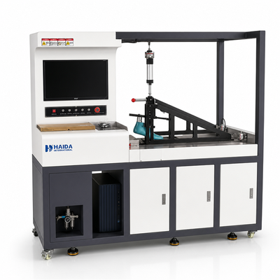 Machine de test de coefficient de frottement de semelle de chaussure HAIDA pour test de résistance au glissement, conforme aux normes ISO 13287 et ASTM F2913, équipement de test de chaussures
