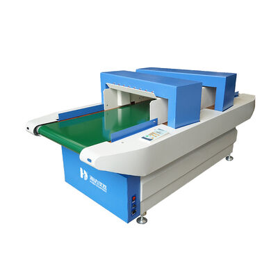 Détecteur de métaux à double tête à aiguille avec une largeur de détection de 600 mm et une vitesse de transport de 24 m/min pour les essais textiles