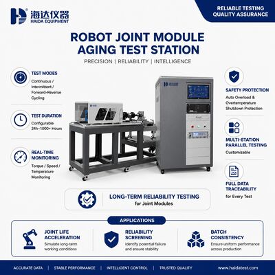 Station d'essais de robustesse de la machine d'essai de la durabilité du module articulaire du robot Test de durée de vie 24h 1000h Cycles intermittents continus