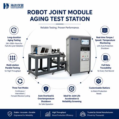 Station d'essais de robustesse de la machine d'essai de la durabilité du module articulaire du robot Test de durée de vie 24h 1000h Cycles intermittents continus