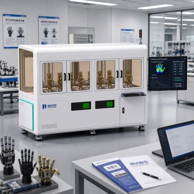 Machine de test de la main robot débrouillarde à plusieurs doigts Testeur de la force d'accrochage de la pointe des doigts Déplacement de la fatigue Équipement de test de la durée de vie