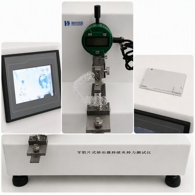 Testeur de force de serrage d'aligneurs dentaires, équipement de machine d'essai d'aligneurs transparents, mesure de force orthodontique, résolution 0,001N, précision
