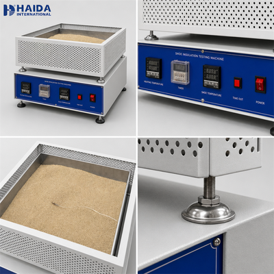 Testeur d'isolation thermique pour chaussures HAIDA, machine d'essai d'isolation thermique pour chaussures entières, équipement d'essai de chaussures ISO 20344 5.12