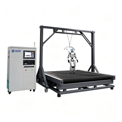 Plateforme de test dynamique de robot HD pour la stabilité de la marche, équipement de machine de test, pente réglable 0-20 degrés, contrôle de vitesse 0-18 km/h